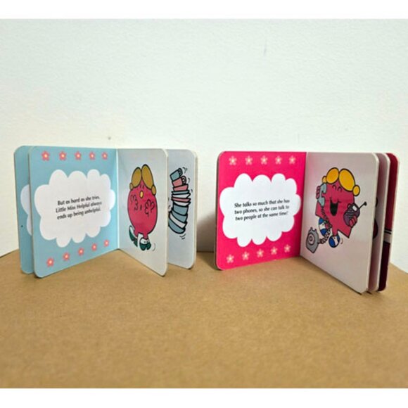 Little Miss Board Book Set 6 Roger Hargreaves Sunshine Naughty Helpful Giggles + - Picture 5 of 6